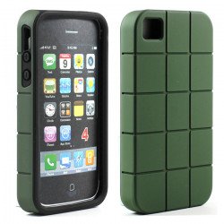 iPhone 4S 4 Turtle Shell Hybrid Case (Green Black)